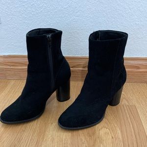 ASOS black suede boots